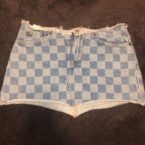 Carmar checkered vintage skirt